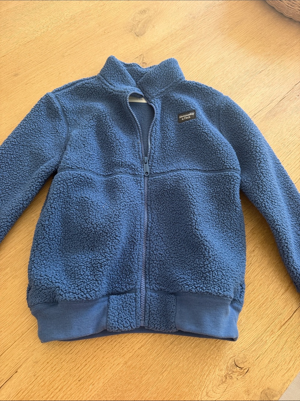abercrombie kids Blue Sherpa Zip Jacket